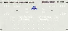 Microscale HO MC-4108 Blue Mountain Railroad Locomotives (1993+) (d)