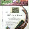 NCE 524175 (D13J-4) 4-Pack Of D13J Decoders