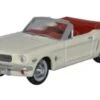 Oxford Diecast HO 87MU65005 Wimbledon Ford Mustang Convertible 1, White