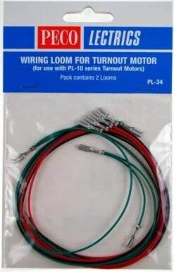 Peco HO/N PL34 Wiring Loom For Turnout Motor