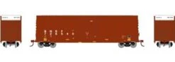 Roundhouse HO 1509 50' Exterior Post High Cube Plug Door Box Car, Burlington Northern Santa Fe #726540