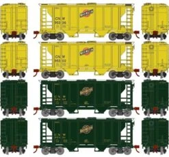 Roundhouse HO 2392 PS-2 2003 2-Bay Covered Hoppers, Chicago And North Western (4)