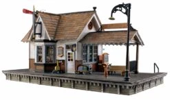 Woodland Scenics HO BR5052 Built And Ready The Depot (Lighted)