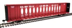 Walthers Mainline HO 910-50710 72' Centerbeam Flat Car, Hampton Lumber (CRLE) #2575
