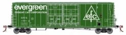 Athearn Genesis HO G68993 50' PC&F Box Car With 8'+8' Youngstown Doors, Evergreen #3648
