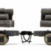 Rivarossi By Hornby HO HR6632 Diecast Log Cars, St. Regis Paper #61/66 (2)