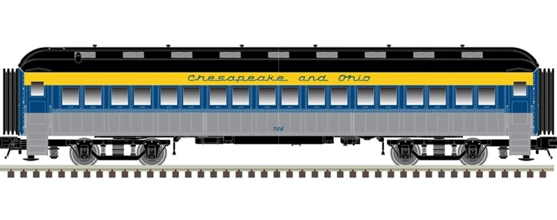 Atlas Trainman N 50006257 60' Passenger Coach, Chesapeake And Ohio #720 1 Atlas Trainman N 50006257 60' Passenger Coach, Chesapeake And Ohio #720
