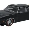 Oxford Diecast HO 87DD69001 Dodge Charger Daytona 1969, Black/Red Spoiler