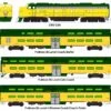 Kato N 106104 EMD E8A And Pullman Bi-Level "400" Train, Chicago And North Western (6-Unit Set)